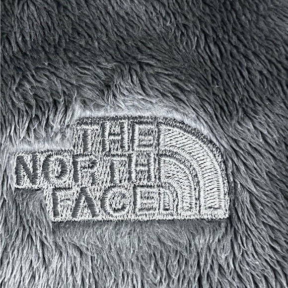 The North Face Osito Plush Meld Gray Fleece Jacket LG EUC - Picture 6 of 11